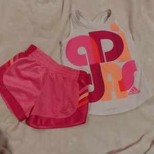 Toddler girls Adidas active wear set